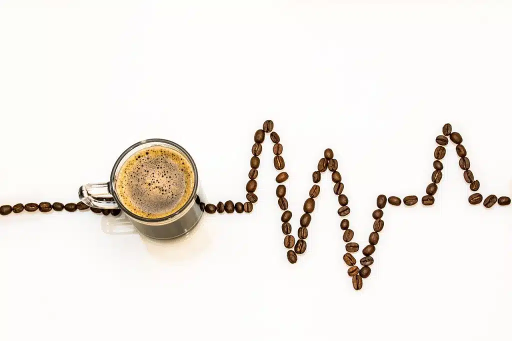 coffee cup, coffee, heartbeat